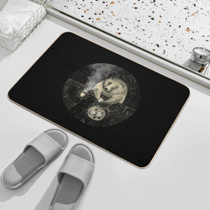Late Tea  Non-Slip Bath Mat