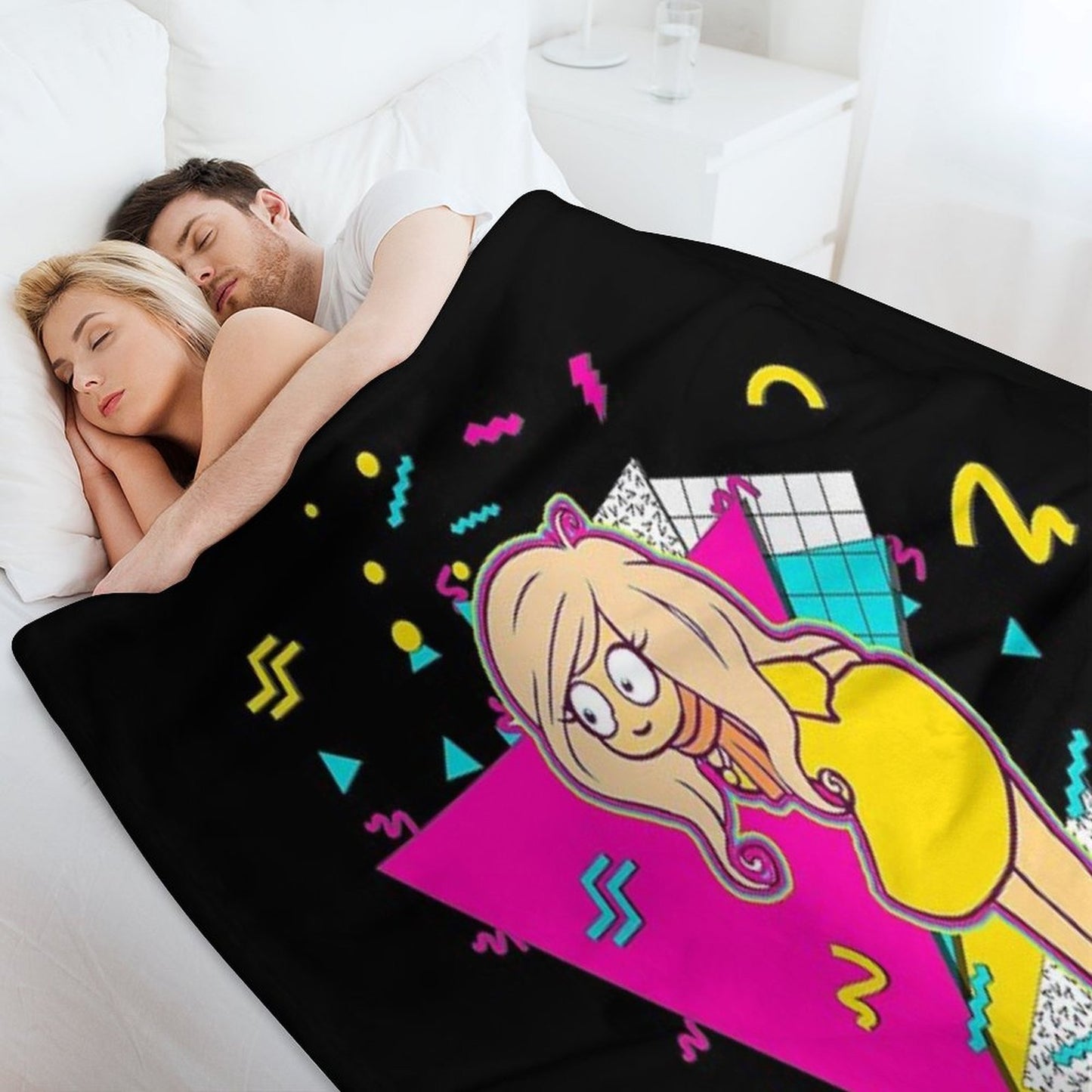 Coco  Ongezellig  90s Design Versatility Throw Blanket