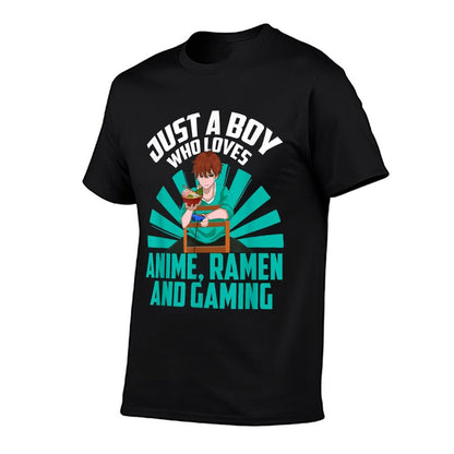 Just A Boy Who Loves Anime Ramen And Gaming Japanese Anime  Affordable Price T-Shirt