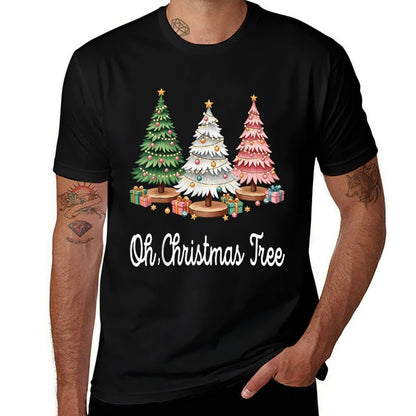 Oh Christmas Tree Holiday Festive Xmas Trees with Lights  Durable T-Shirt