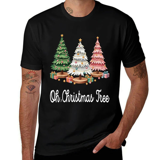 Oh Christmas Tree Holiday Festive Xmas Trees with Lights  Durable T-Shirt