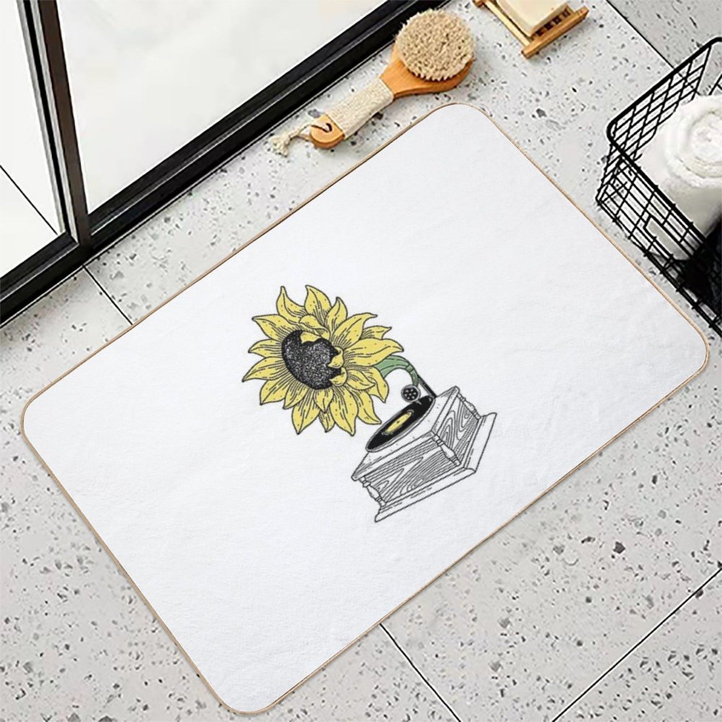 Singing in The Sun  Fade-Resistant Bath Mat