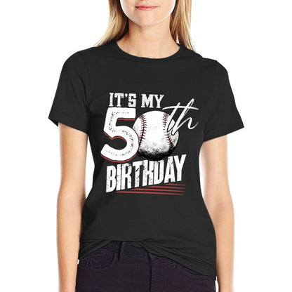 50 Years Old Vintage Baseball 50th Birthday Premium  Vintage-inspired T-Shirt