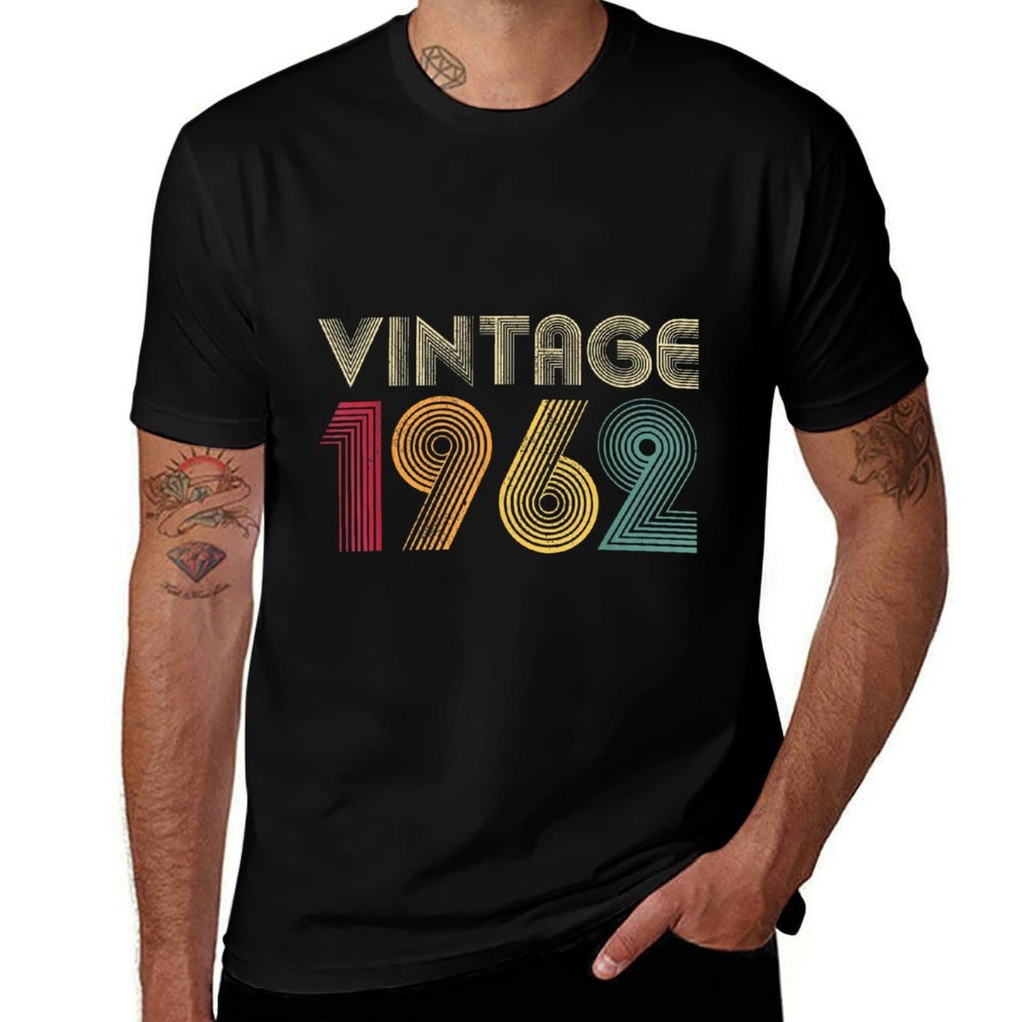 Vintage 1962 60th Birthday Gift Retro 60 Years Old Comfortable T-Shirt