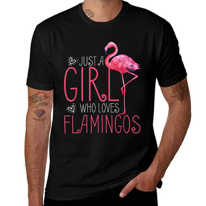 Just A Girl Who Loves Flamingos  Slim-fit Cut T-Shirt