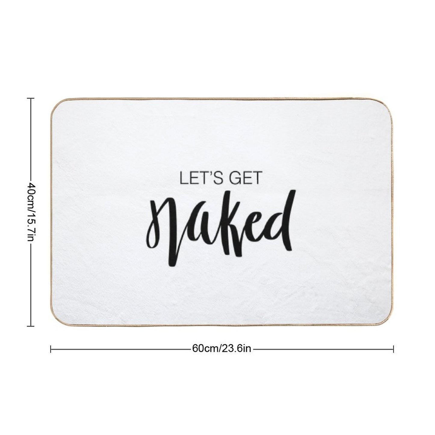 Let’s Get Naked  Rapid-Drying Bath Mat