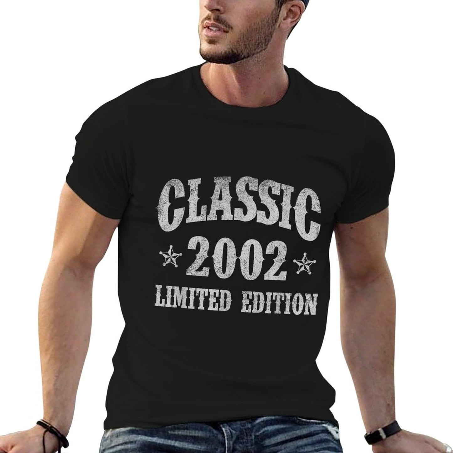 Classic 2002 Limited Edition Year Of Birth Birthday  Tagless Design T-Shirt