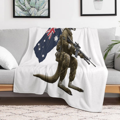 Aussie Army Digger Easy Care Throw Blanket