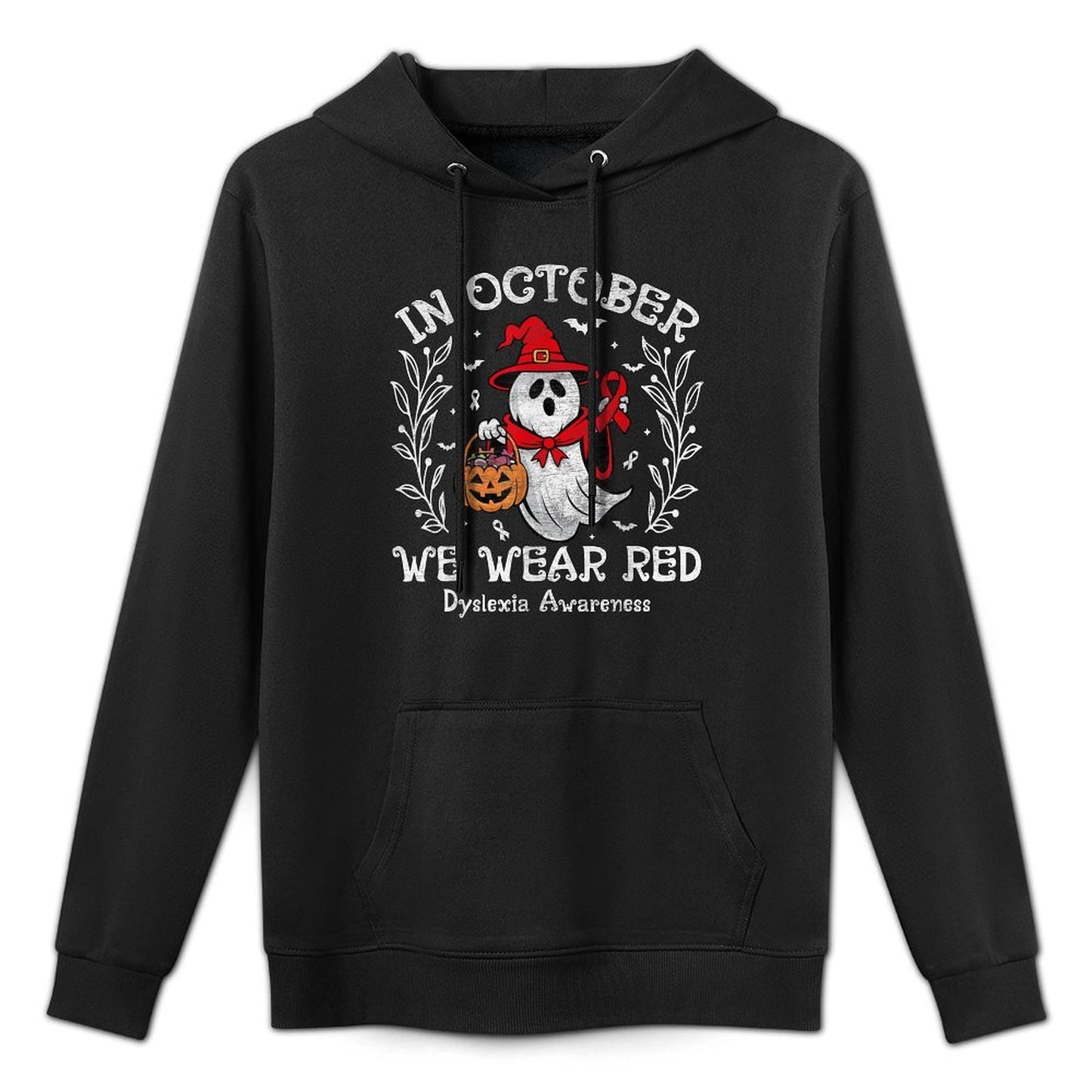 I Wear Red Dyslexia Awareness Month Dyslexia Kids Toddler Shape Retention Hoodie