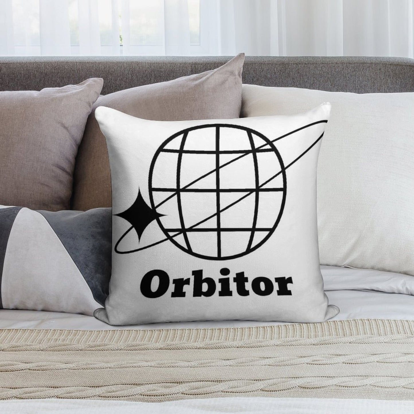 The Orbitor Soft Skin-Friendly Throw Pillow