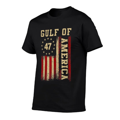 Gulf of Merica Retro Vintage USA Flag Mens Women Classic T-Shirt