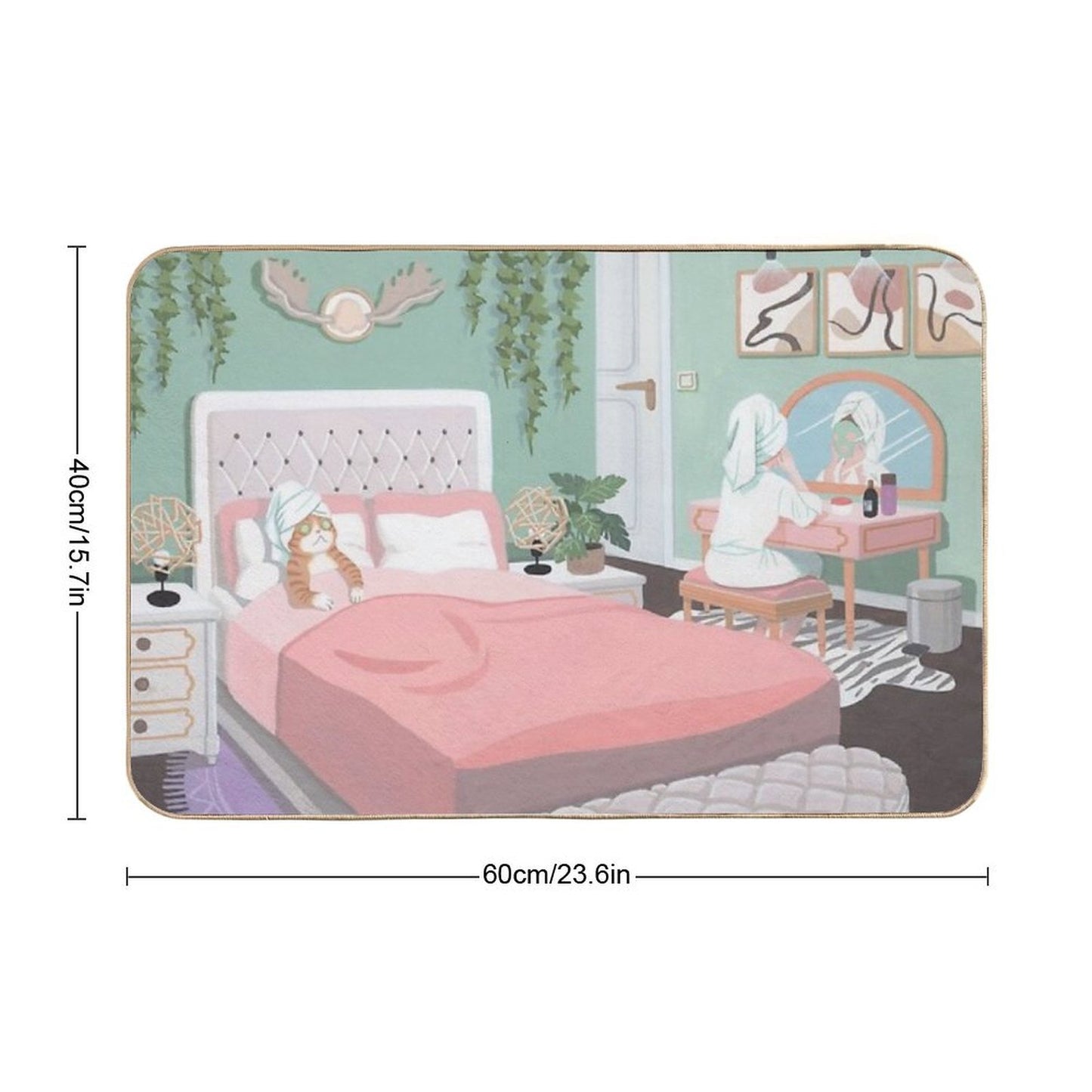 Before Bed Time  Odorless Bath Mat