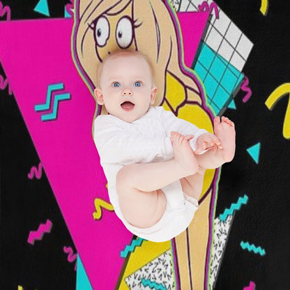 Coco  Ongezellig  90s Design Versatility Throw Blanket