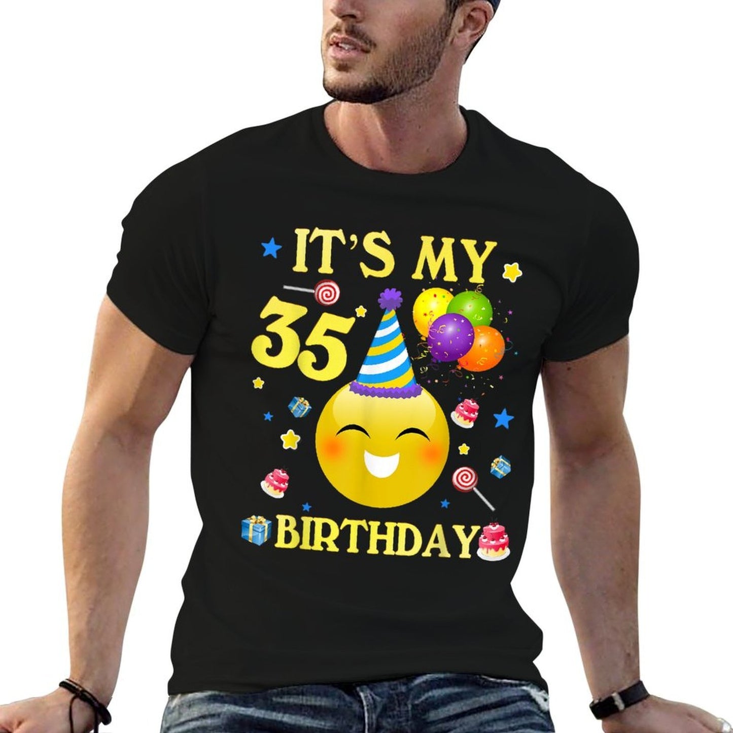 It's My 35th Birthday 35 Years Old 35th Birthday Gift  Stretchy T-Shirt