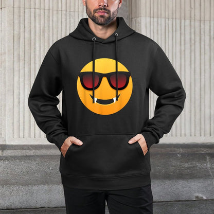 Funny Easy Vampire Face Emoticon Colorfast Hoodie