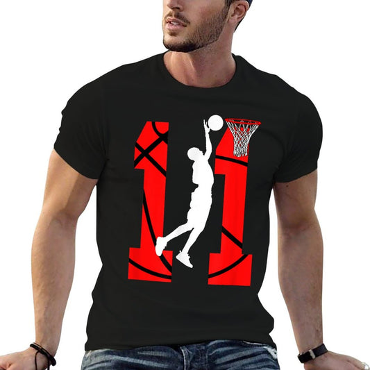 11 Years Old 11th Birthday Boy Basketball Lovers  Eco-friendly Material T-Shirt