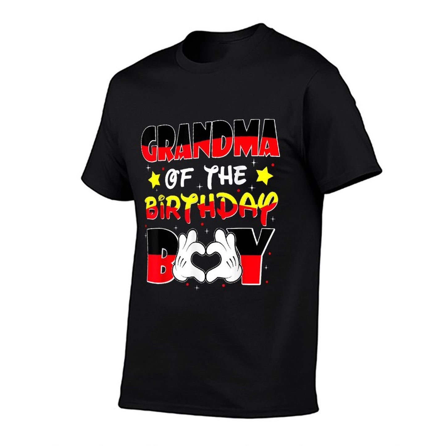 Grandma Of The Birthday Boy Matching Grandson Family  Cotton T-Shirt