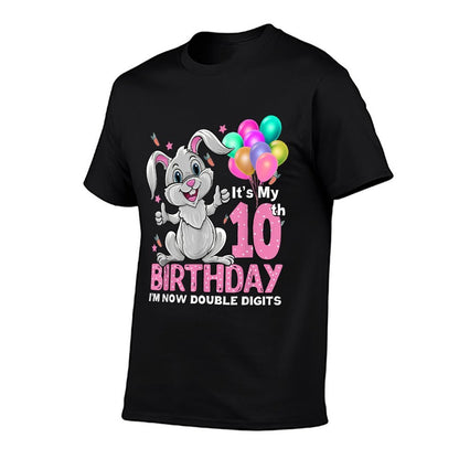 It's My 10th Birthday Rabbit 10th Birthday 10 Years Old Girl  Soft T-Shirt