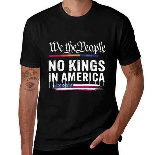 No Kings In America We The People Political Men Women  Vintage-inspired T-Shirt