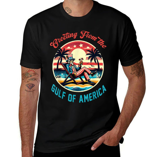 Greeting From The Gulf Of Usa America Trump Patriotic Gulf Moisture-wicking T-Shirt