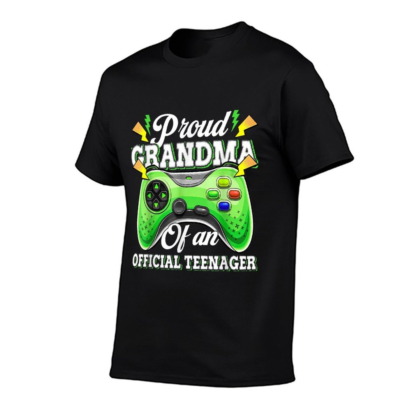 Proud Grandma Of Officialnager 13th Birthday Video Gamer  Heathered Texture T-Shirt