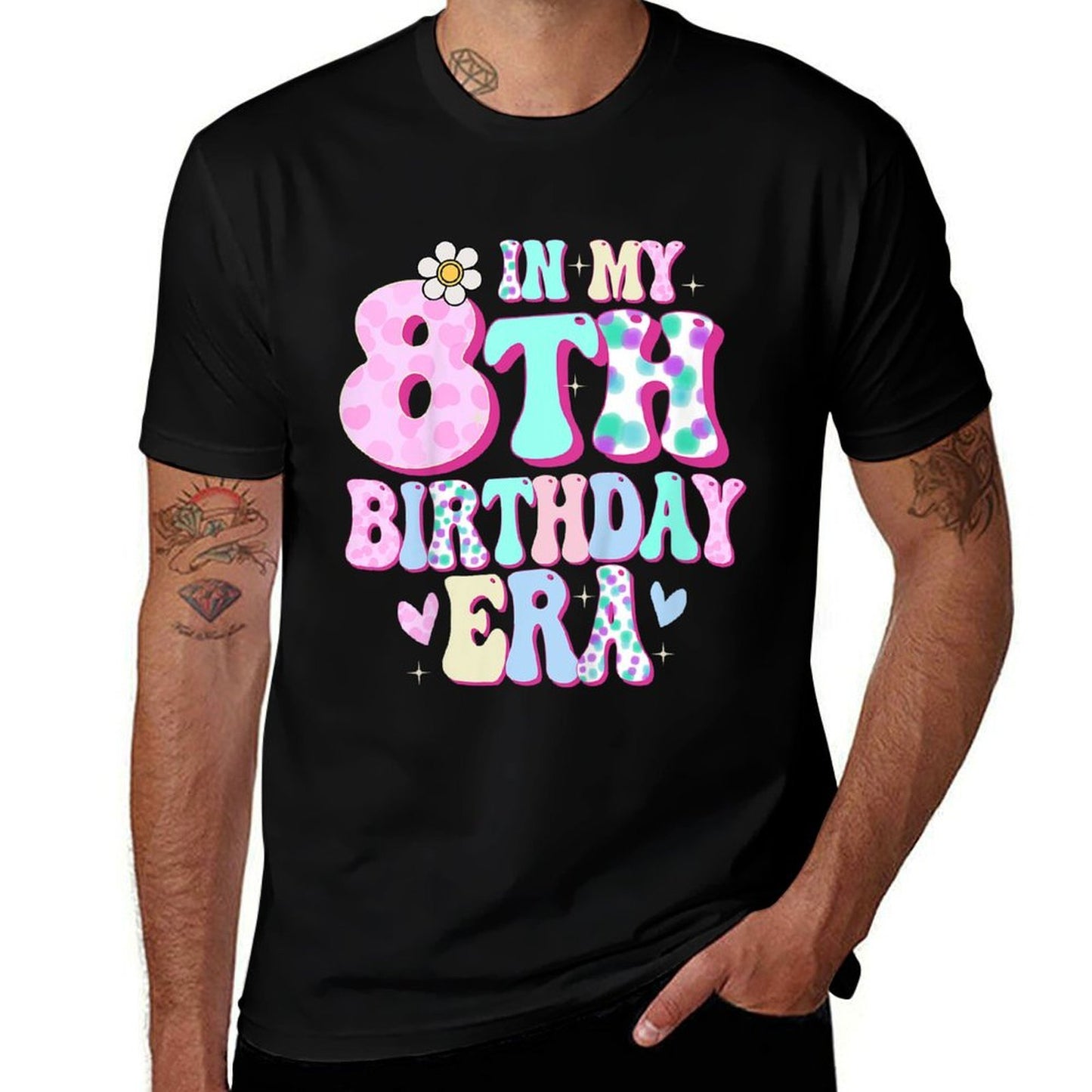 In My 8th Birthday Era Girl Gifts Eight Bday 8 Year Old  Durable T-Shirt