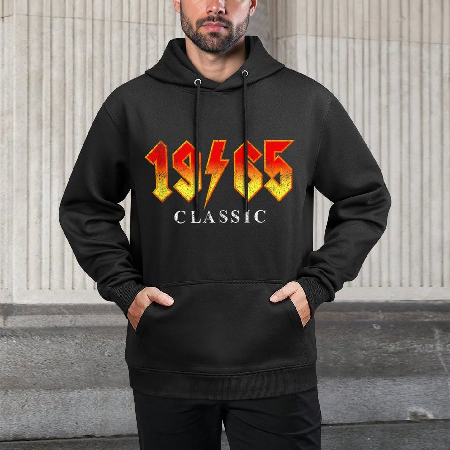 Vintage 1965 Classic Rock Legend 60 Year Old 60th Birthday Customizable Surface Hoodie