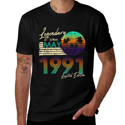 Legendary Since Bday May 1991 Vintage 30Th Birthday  Classic T-Shirt