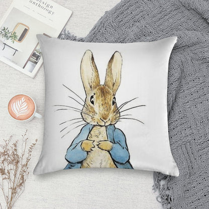 Peter Rabbit  by Beatrix Potter Soft Anti-Pilling Throw Pillow