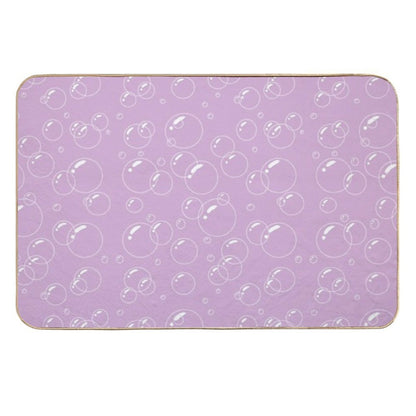 Pink Bubble Pattern  Dirt-Trapping Bath Mat