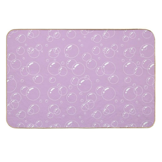 Pink Bubble Pattern  Dirt-Trapping Bath Mat
