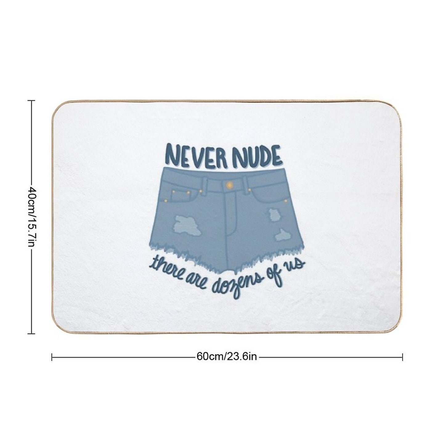 Never Nude  Eco-Friendly Bath Mat