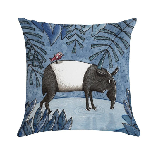 Welcome To The Jungle - Tapir - Schabrackentapir Soft Ultra-Soft Texture Throw Pillow