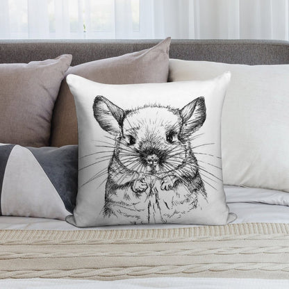 Chinchilla My Love Soft High-Density Material Throw Pillow