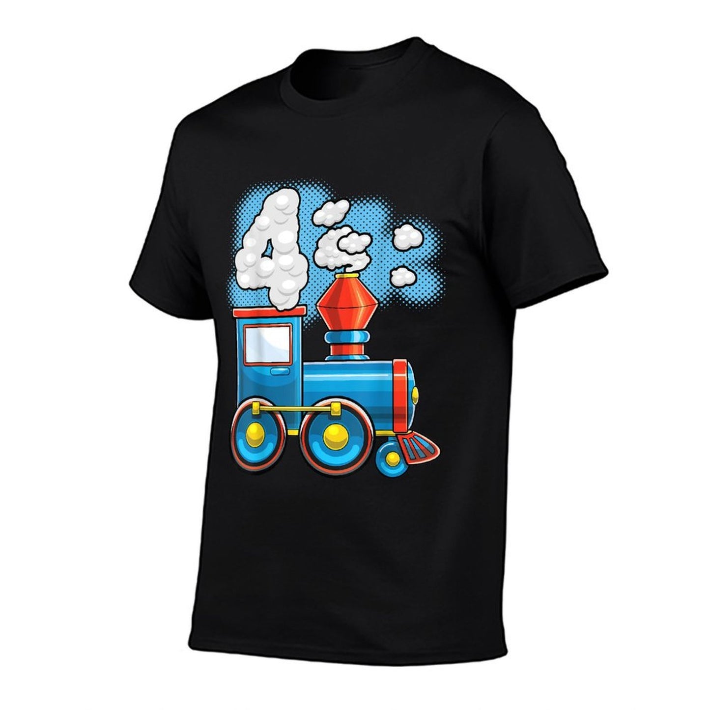 Chugga Chugga Train 4th Birthday Party Supply Birthday Boy  Trendy Pattern T-Shirt