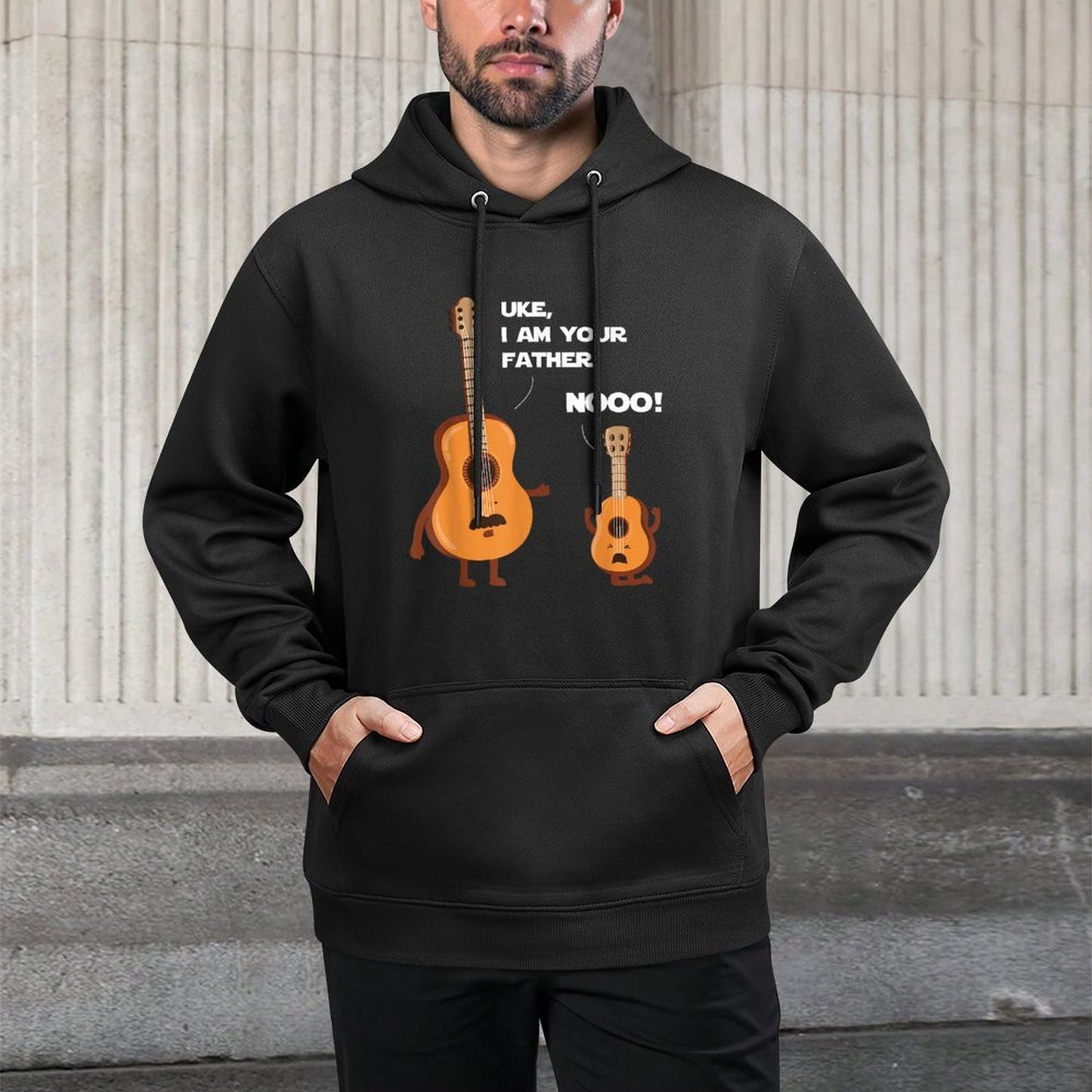 Uke I Am Your Father - Funny Ukulele Guitar Music Guitarist Moisture-Wicking Hoodie