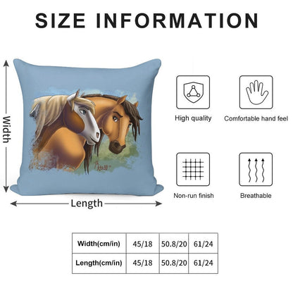 Spirit And Rain - Love Found Us Soft Reinforced Edging Throw Pillow