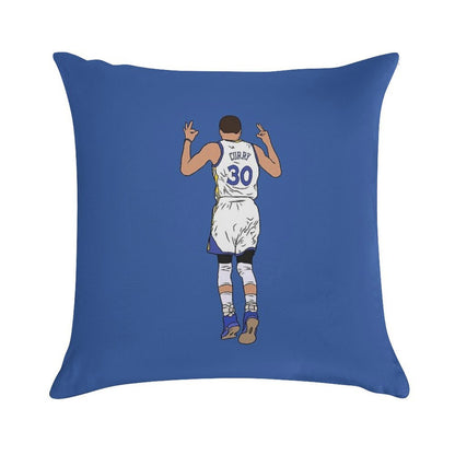 Steph Curry 3 Point Celebration Soft Skin-Friendly Throw Pillow
