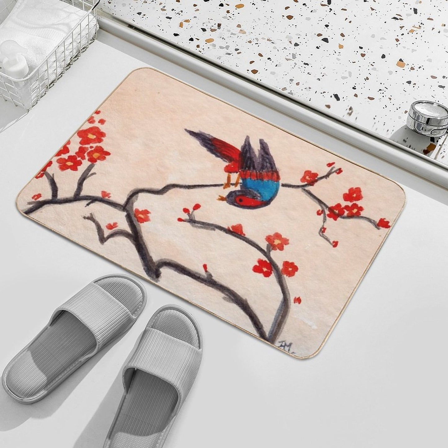 Sakura Cherry Tree  Non-Slip Bath Mat