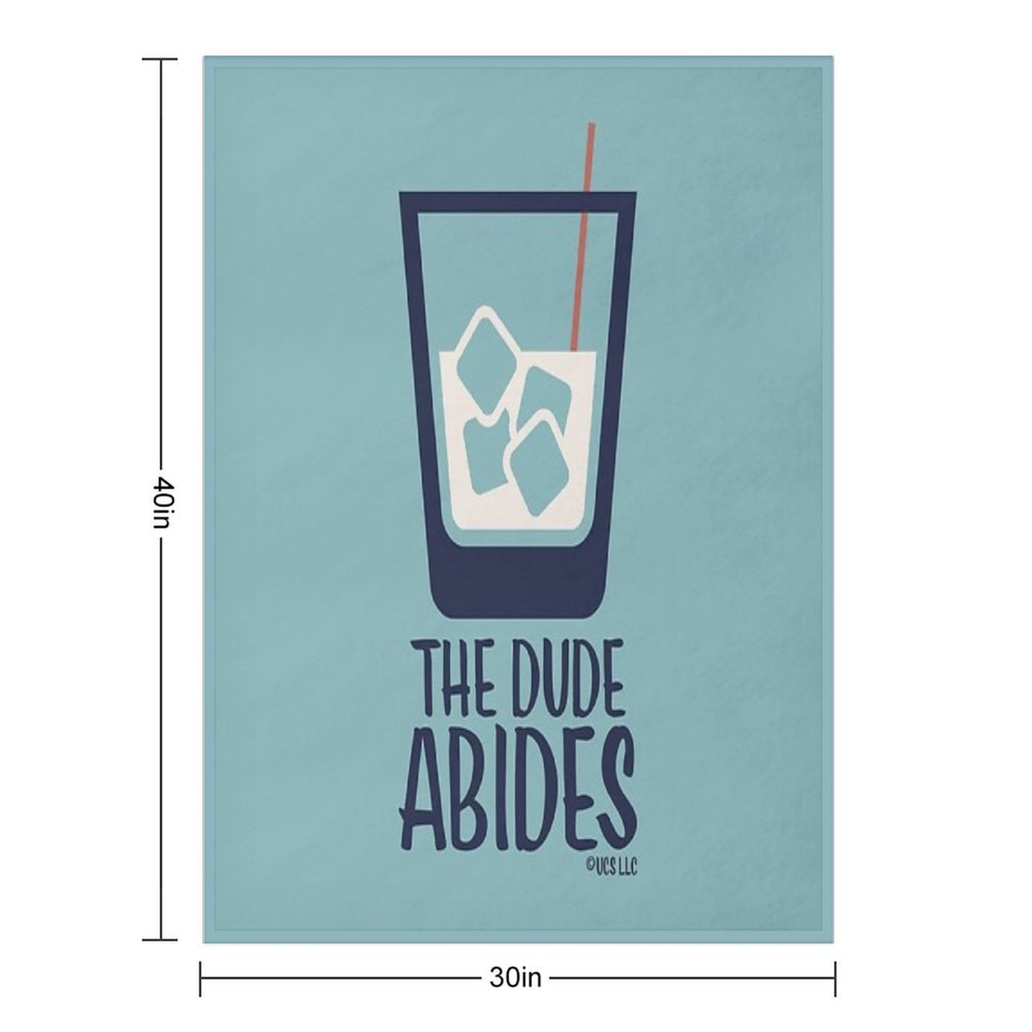 The Dude Abides - The Big Lebowski All-season Throw Blanket