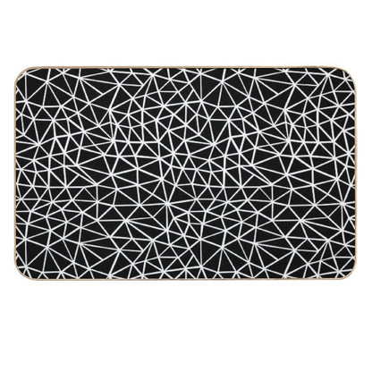 Shattered Black  Eco-Friendly Bath Mat