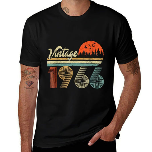 Vintage 1966 Funny 58 Year Old 58th Birthday Gift Men Women  Easy-care T-Shirt
