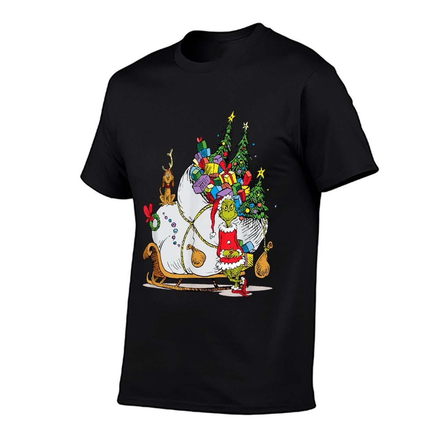 Dr. Seuss Grinch Sleigh T-shirt  Easy-care T-Shirt