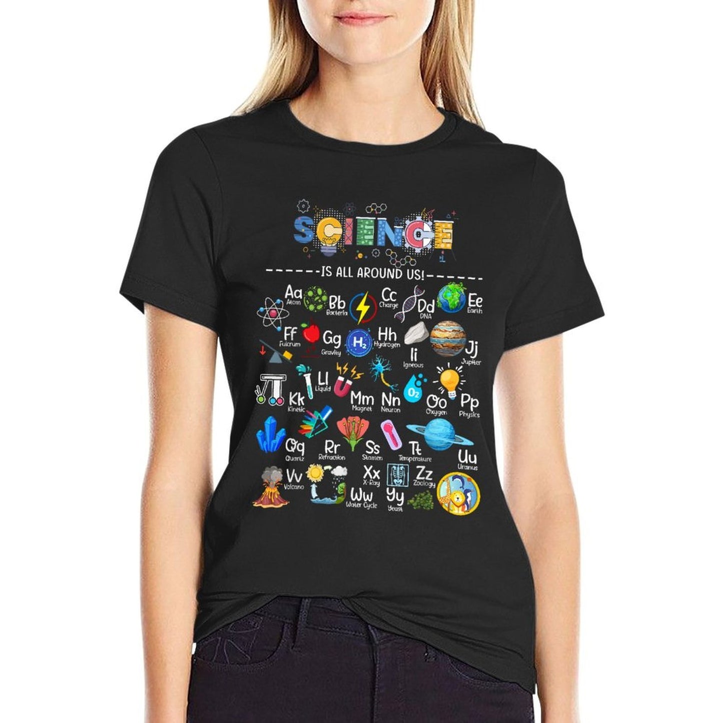 Science Is All Around Us Science Alphabet STEM Scientist  Soft T-Shirt