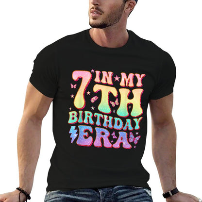 In My 7th Birthday Era Seven Bday 7 Year Old Birthday Girl  Breathable T-Shirt