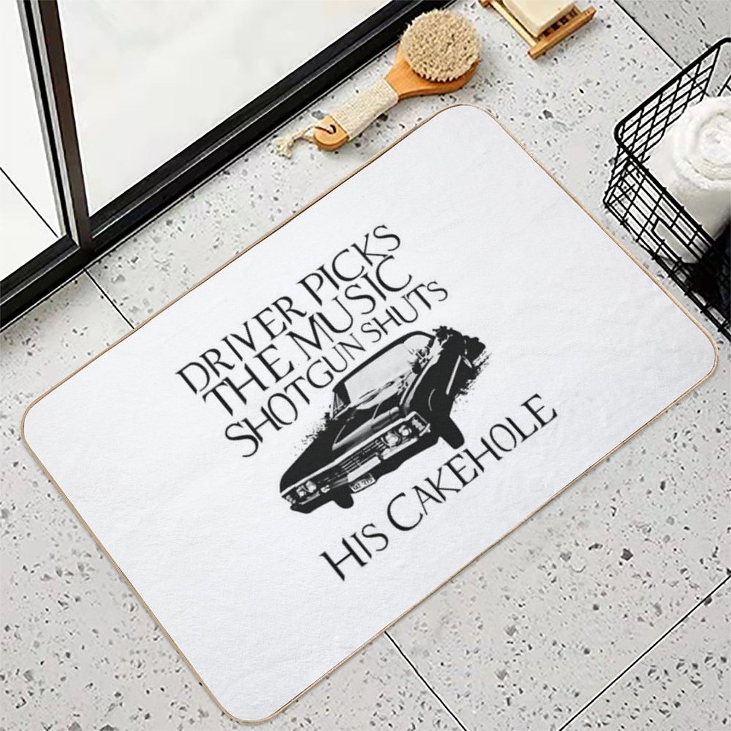 Driver Picks The Music  Anti-Trip Bath Mat