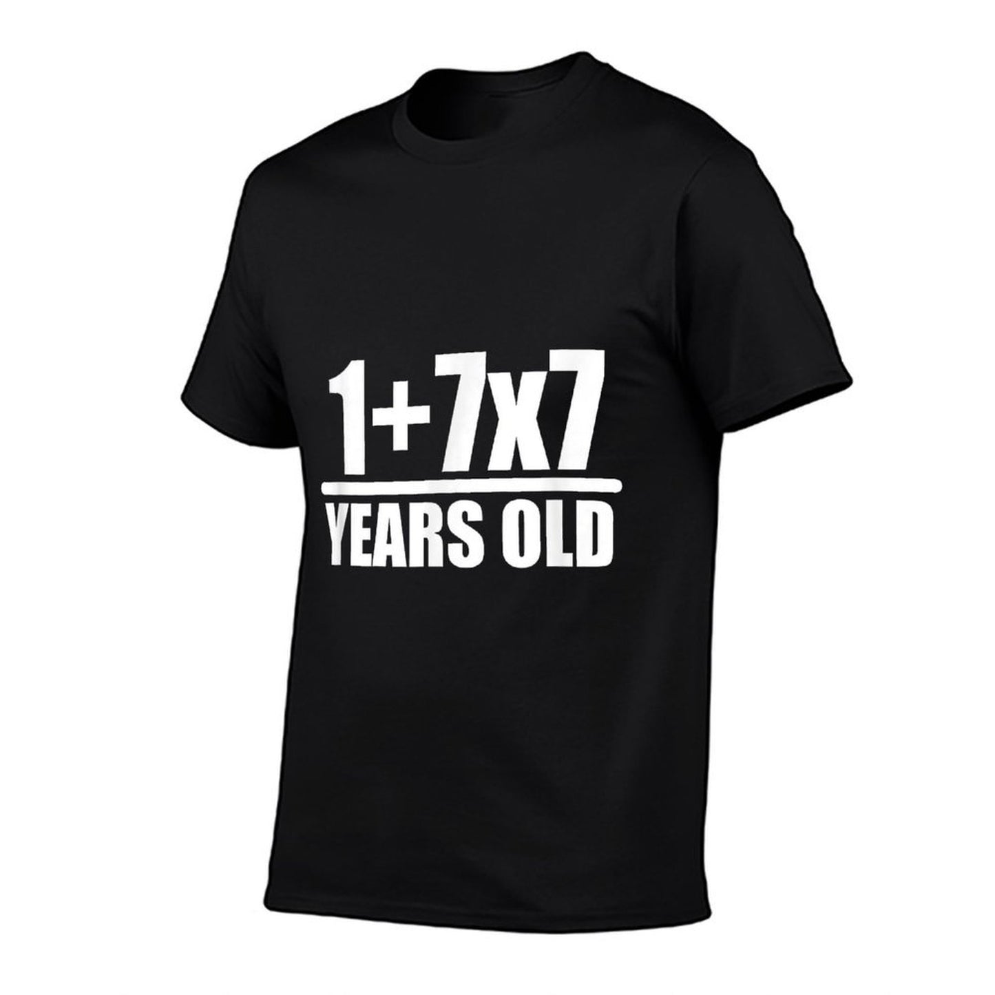 1+7X7 Years Old 50th Birthday Funny Math  Oversized Silhouette T-Shirt