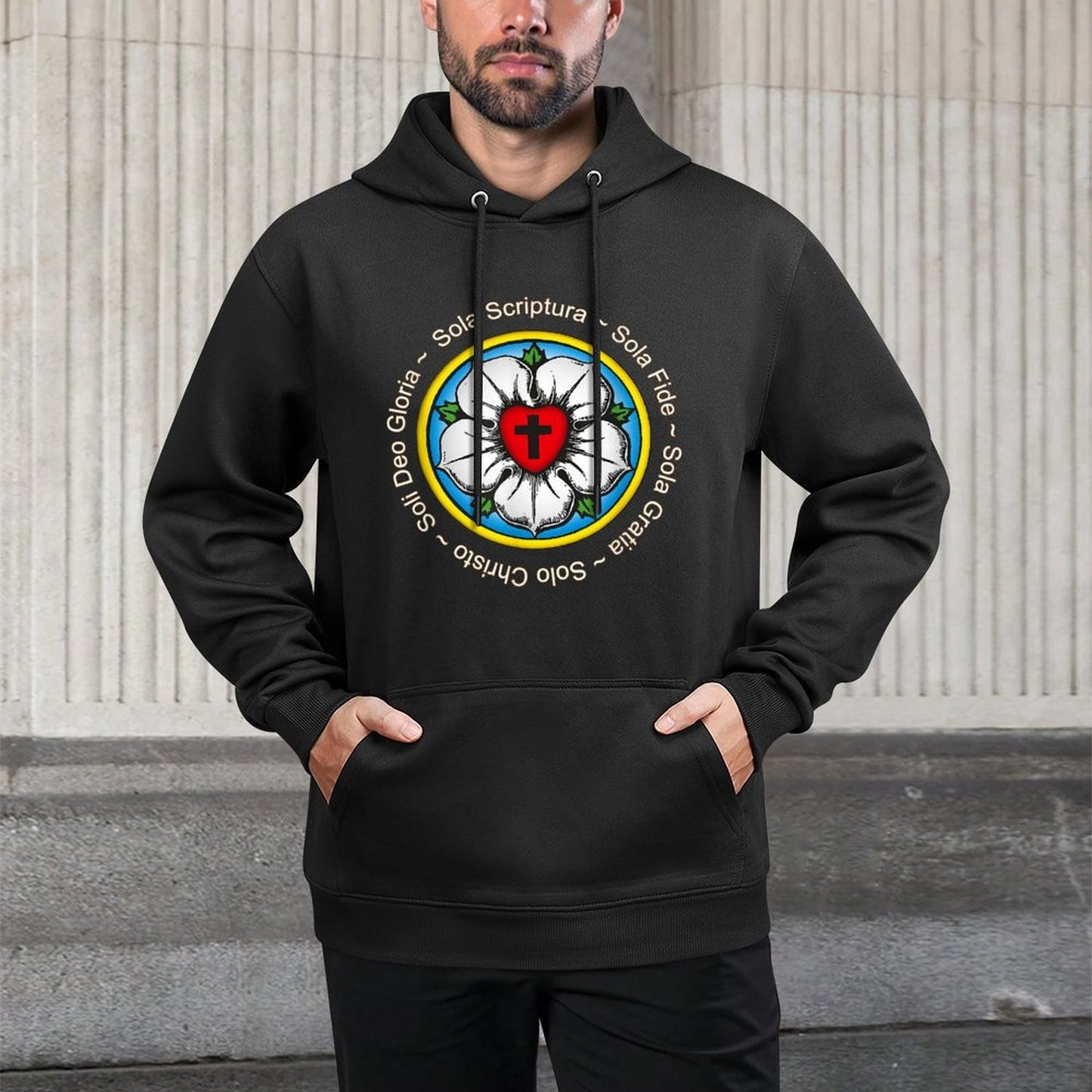 Luther Rose Lutheran Reformation Gift Shrink-Resistant Hoodie