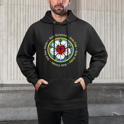 Luther Rose Lutheran Reformation Gift Shrink-Resistant Hoodie