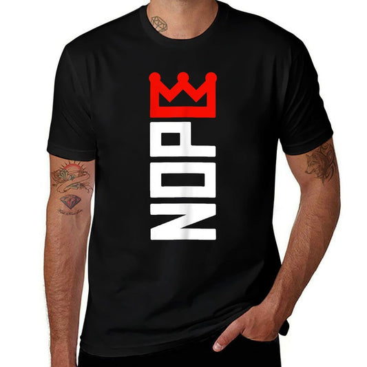 No Kings Protest Sign Vertical  Cotton T-Shirt